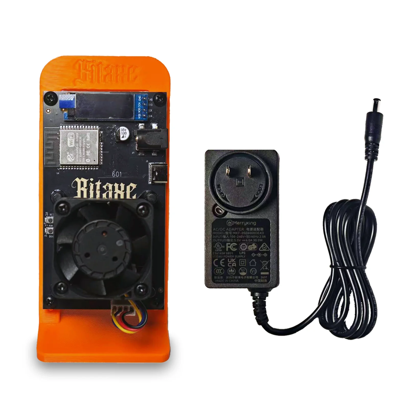 2026 Latest Bitaxe Gamma 601 Crypto Mining Machine 1.1-1.2th/s 25W Open Source Bitcoin Miner With Power Supply Bitaxe Solo Miner