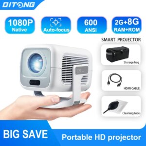 DITONG X3Plus HD Mini Projector LED Home Theater Video Projector