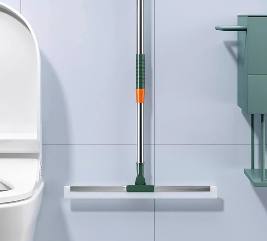 Silicone Scraper Broom Magic Wiper Floor Toilet Bathroom Squeegee Scrubber High Place Glass Wiper Household Cleaning Tools