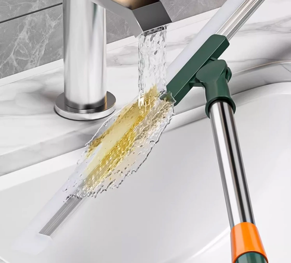 Silicone Scraper Broom Magic Wiper Floor Toilet Bathroom Squeegee Scrubber High Place Glass Wiper Household Cleaning Tools