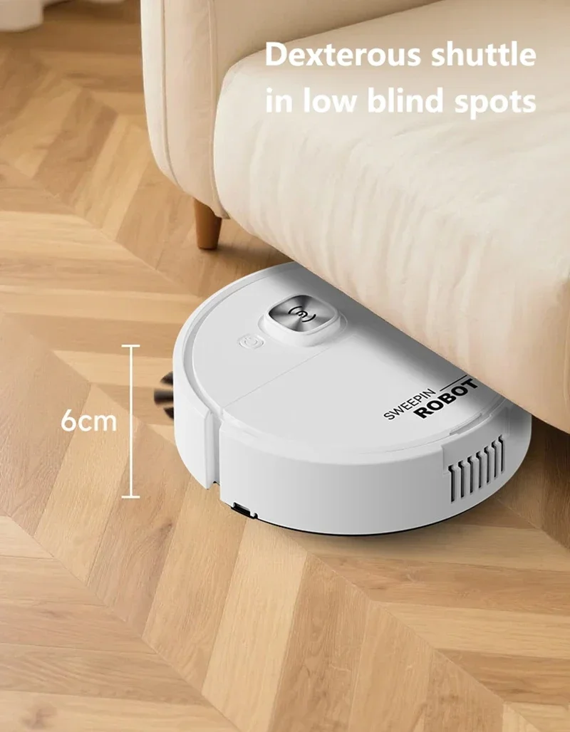 Lenovo 3-in-1 Low Noise Mini Sweeping Robot Intelligent Sweeping Integrated Fully Automatic Cleaning Sweeping Machine Appliance