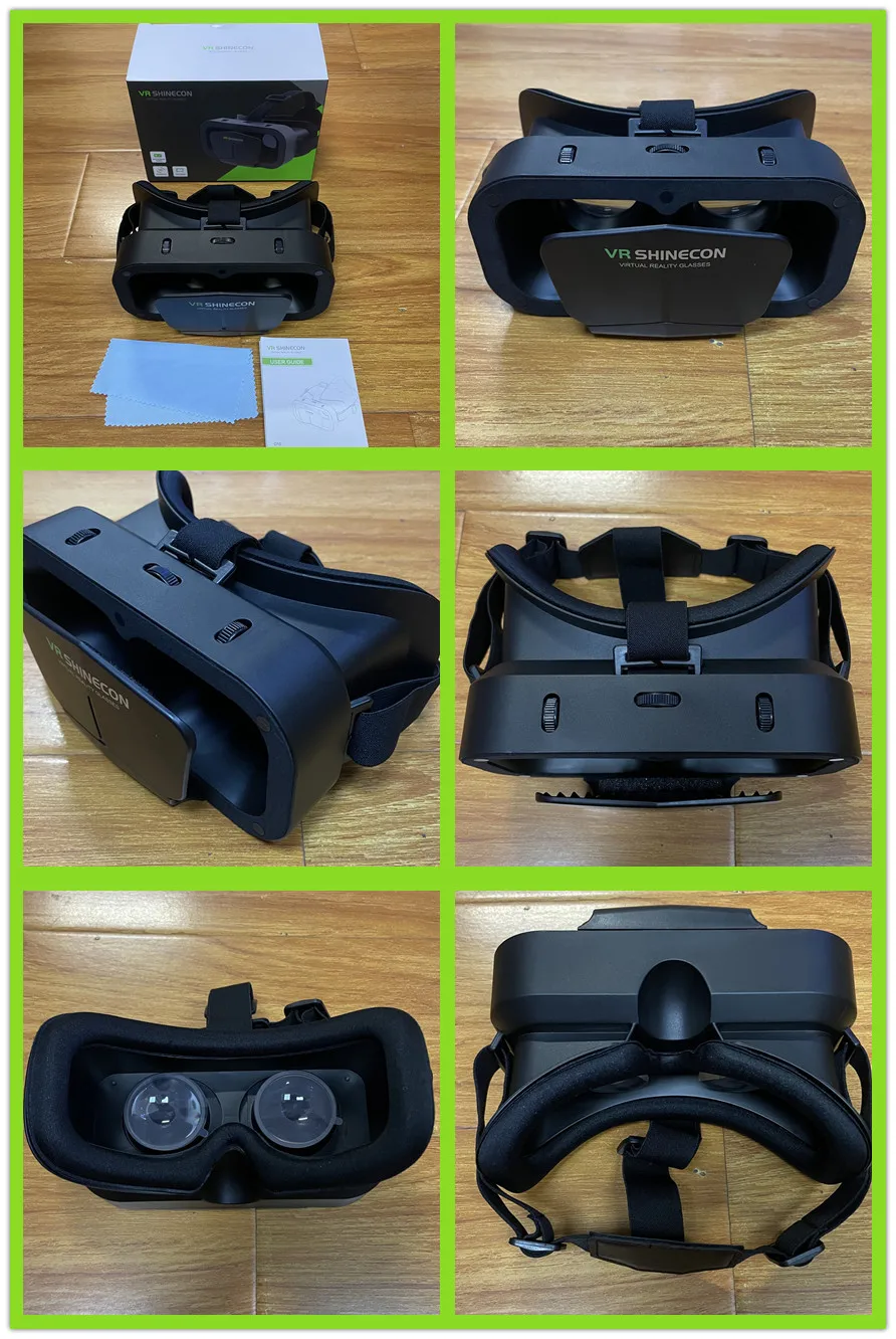 3D Virtual Reality VR Glasses Headset Devices Helmet Lenses Goggles Smart For Smartphones Phone Cell Mobile Game Viar Viewer Set