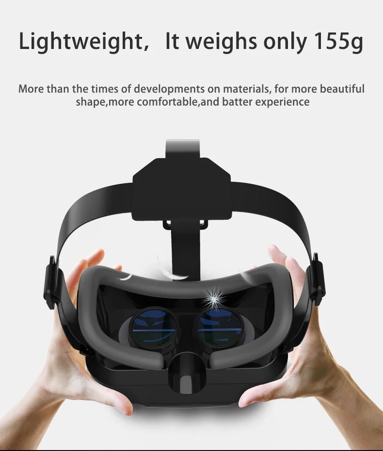 3D Virtual Reality VR Glasses Headset Devices Helmet Lenses Goggles Smart For Smartphones Phone Cell Mobile Game Viar Viewer Set