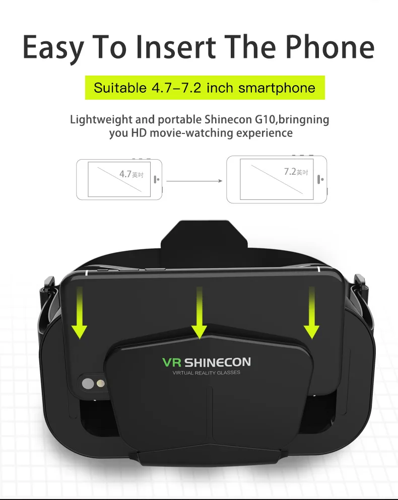 3D Virtual Reality VR Glasses Headset Devices Helmet Lenses Goggles Smart For Smartphones Phone Cell Mobile Game Viar Viewer Set