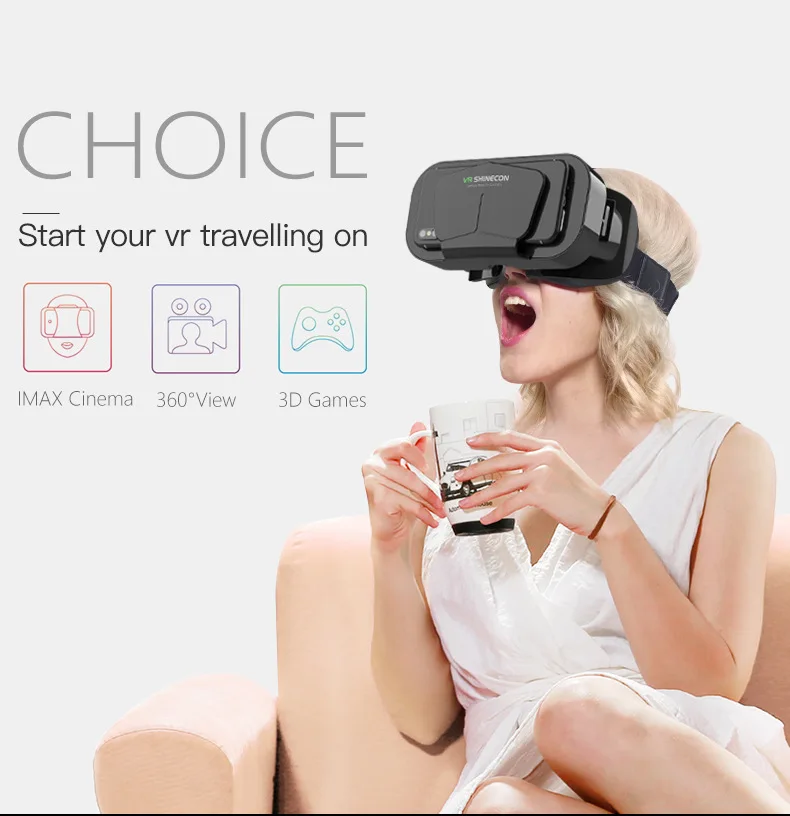 3D Virtual Reality VR Glasses Headset Devices Helmet Lenses Goggles Smart For Smartphones Phone Cell Mobile Game Viar Viewer Set