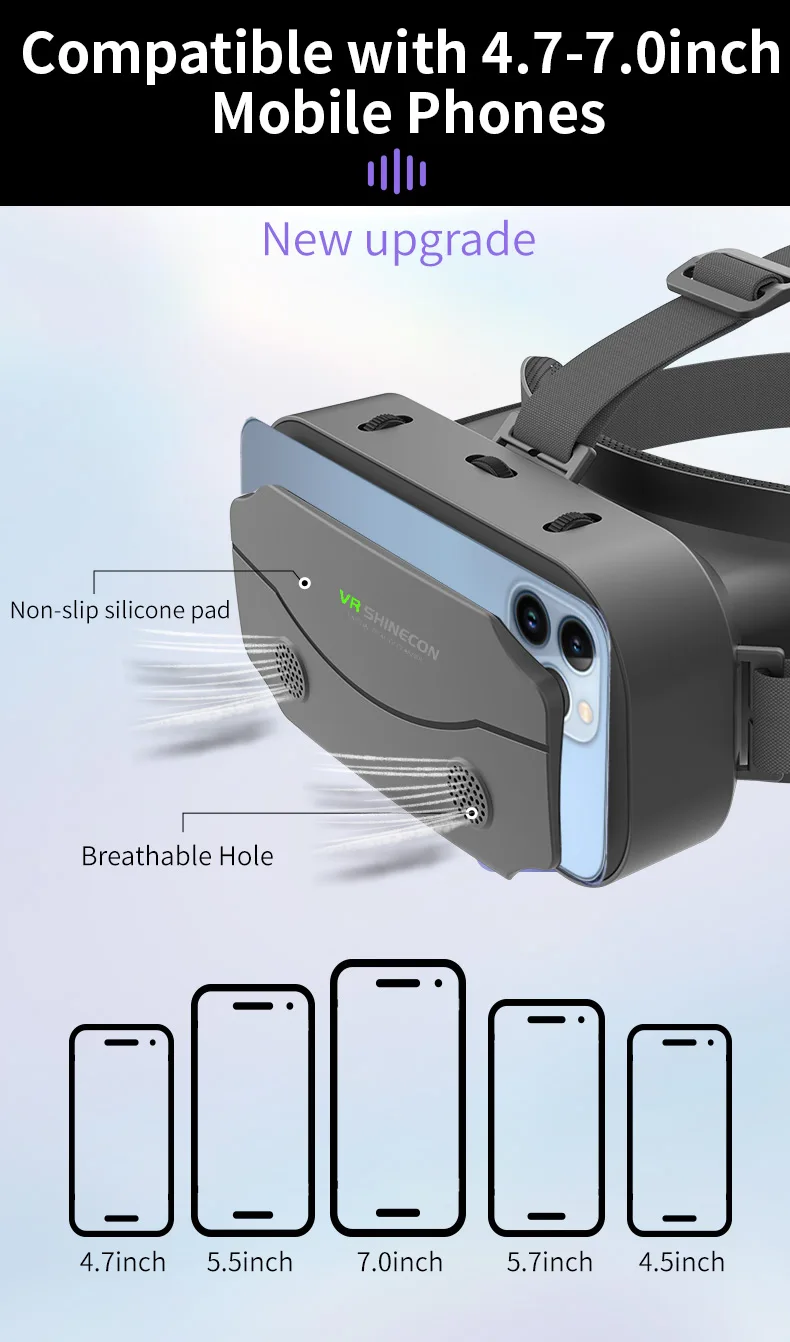 3D Virtual Reality VR Glasses Headset Devices Helmet Lenses Goggles Smart For Smartphones Phone Cell Mobile Game Viar Viewer Set