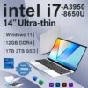 Office Laptop intel i7, 14.1 inch Notebook 12GB RAM 1TB 2TB SSD PC Gaming