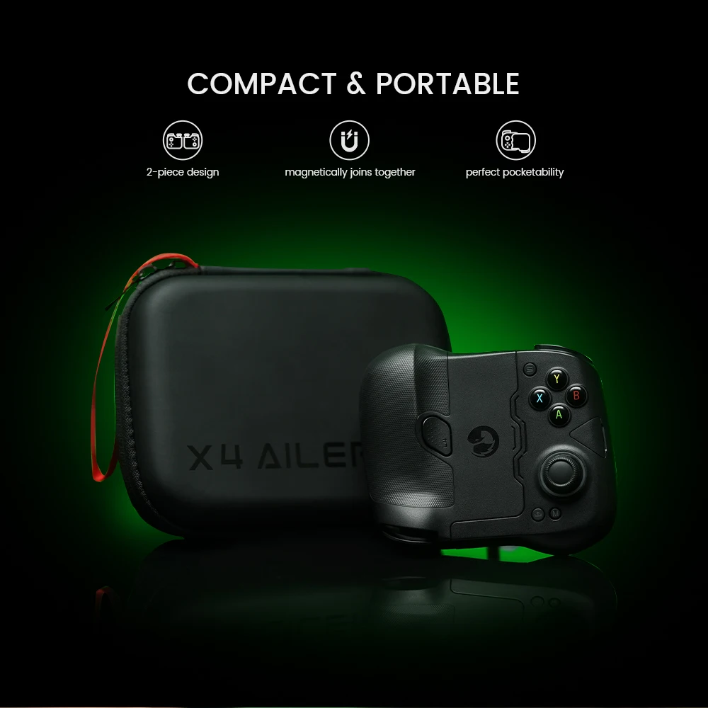 GameSir X4 Aileron Bluetooth Mobile Phone Gamepad Xbox Authorization Gaming Controller with Hall Effect, Portable Joycon