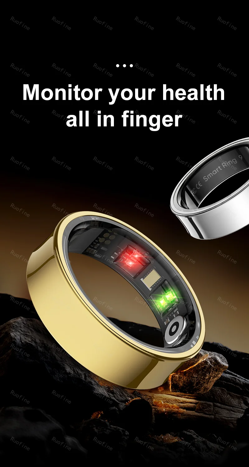 Qring R09 R06 Fitness Tracker Waterproof Connected Ring Man Remote Control Electronic Swimming Pool New Arrival Smartring 2024