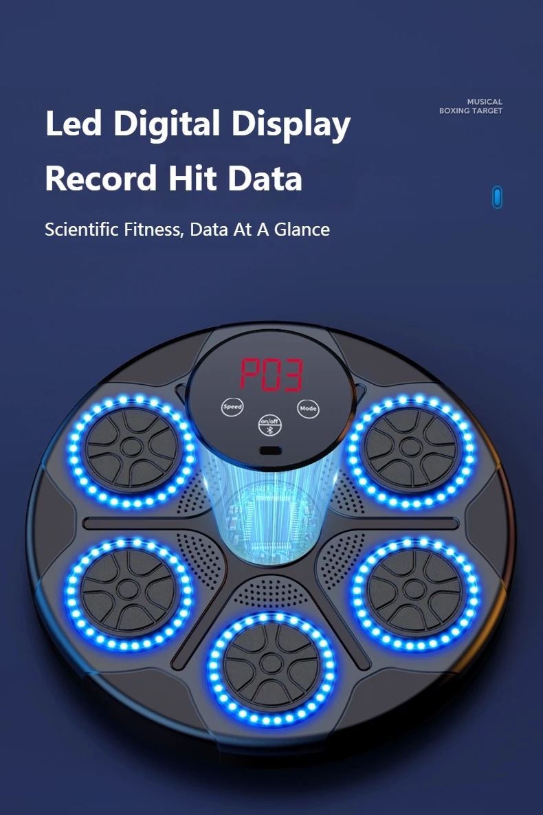 Music Boxing Machine; Smart Wall Mounted Electronic Boxing Trainer Gym Music Boxing Machine; Smart Wall Mounted Electronic Boxing Trainer Gym