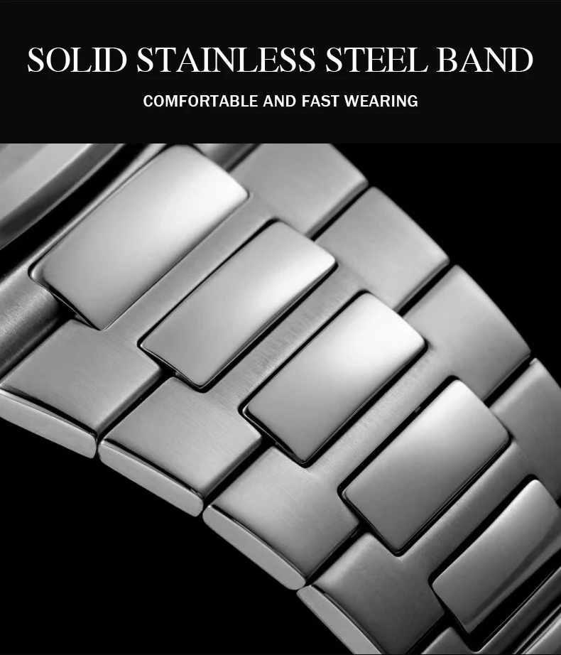 New Specht&Sohne Men's Watches Mechanical Watch Japan Miyota 8215 Movt Rose Gold Stainless Steel Classic 5711 Watch Waterproof