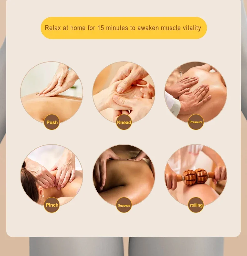 Electric Shiatsu Head Neck Cervical Ttraction Body Massager Car Back Pillow with Heating Vibrating Massage Device