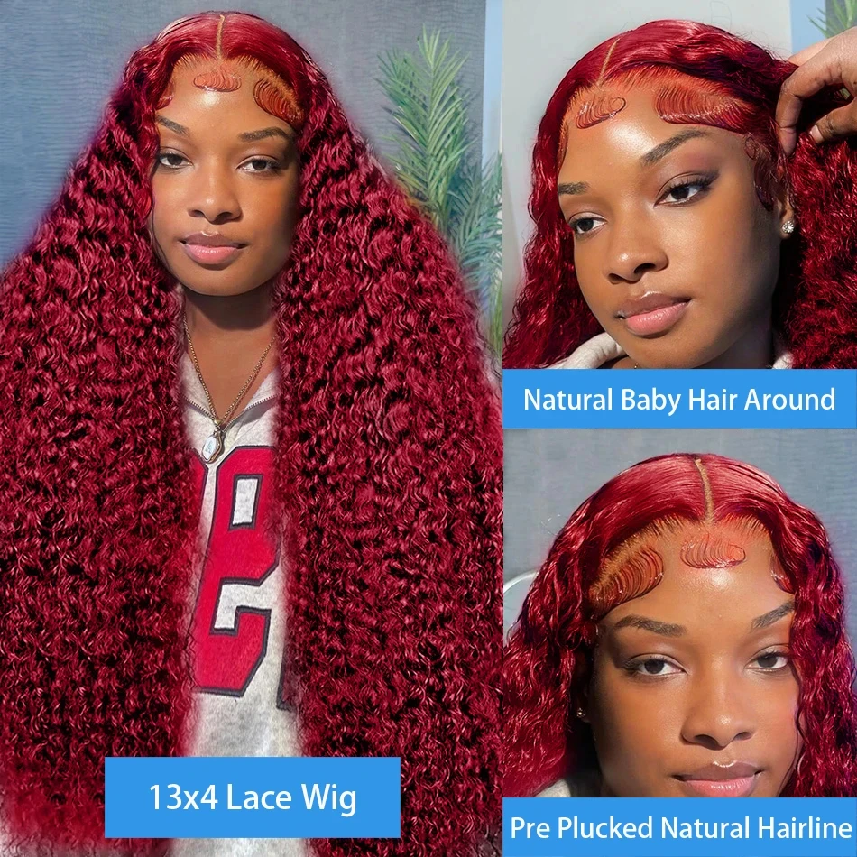 147832-93hfgy.jpg Wet And Wavy 99j Lace Frontal Wig Human Hair Burgundy 13×6 Hd Lace Frontal Human Hair Wig Red Curly Lace Front Human Hair Wigs Human Hair Smart Shop
