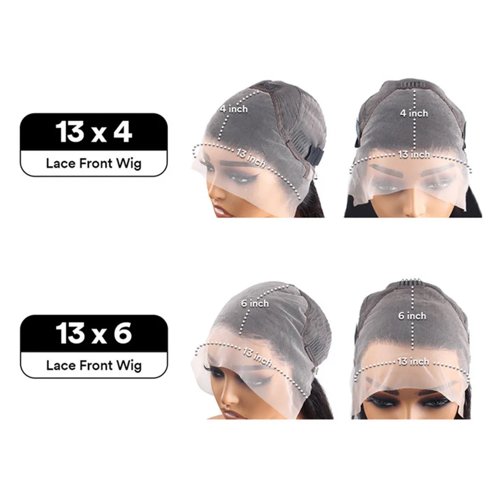 Highlight 13×6 Lace Frontal Wig Human Hair Brazilian Curly Wigs For Women Deep Water Wave HD Lace Wig Transparent Colored Hair Human Hair Smart Shop