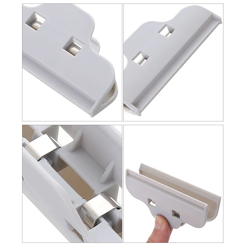 4Pcs/set Portable Sealed Clips Kitchen Storage Food Snack Seal Sealing Bag Clips Sealer Clamp Plastic Tool Kitchen Accessories