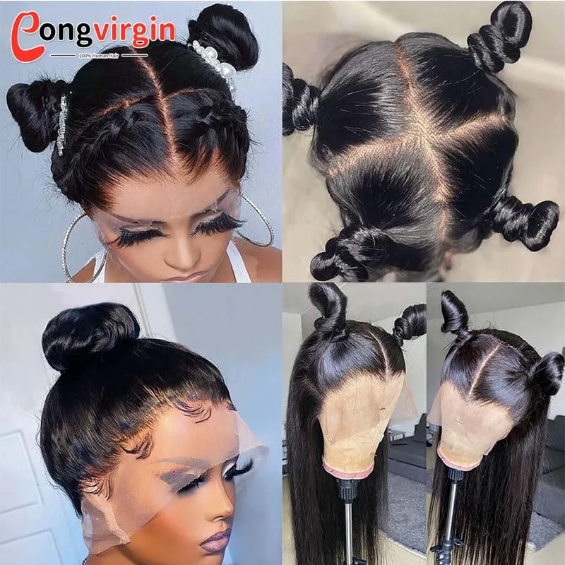 5x5 Glueless Wig Human Hair Ready To Wear Pre-Cut Lace Wear And Go Glueless Wigs Straight Lace Front Human Hair Wig For Women 5x5 Glueless Wig Human Hair Ready To Wear Pre-Cut Lace Wear And Go Glueless Wigs Straight Lace Front Human Hair Wig For Women
