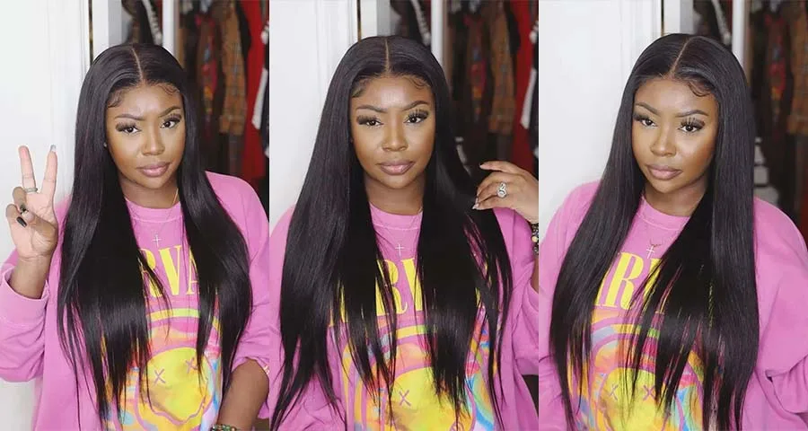 5x5 Glueless Wig Human Hair Ready To Wear Pre-Cut Lace Wear And Go Glueless Wigs Straight Lace Front Human Hair Wig For Women 5x5 Glueless Wig Human Hair Ready To Wear Pre-Cut Lace Wear And Go Glueless Wigs Straight Lace Front Human Hair Wig For Women