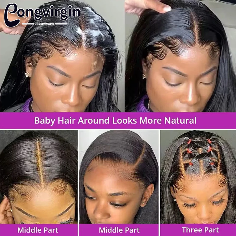 5x5 Glueless Wig Human Hair Ready To Wear Pre-Cut Lace Wear And Go Glueless Wigs Straight Lace Front Human Hair Wig For Women 5x5 Glueless Wig Human Hair Ready To Wear Pre-Cut Lace Wear And Go Glueless Wigs Straight Lace Front Human Hair Wig For Women