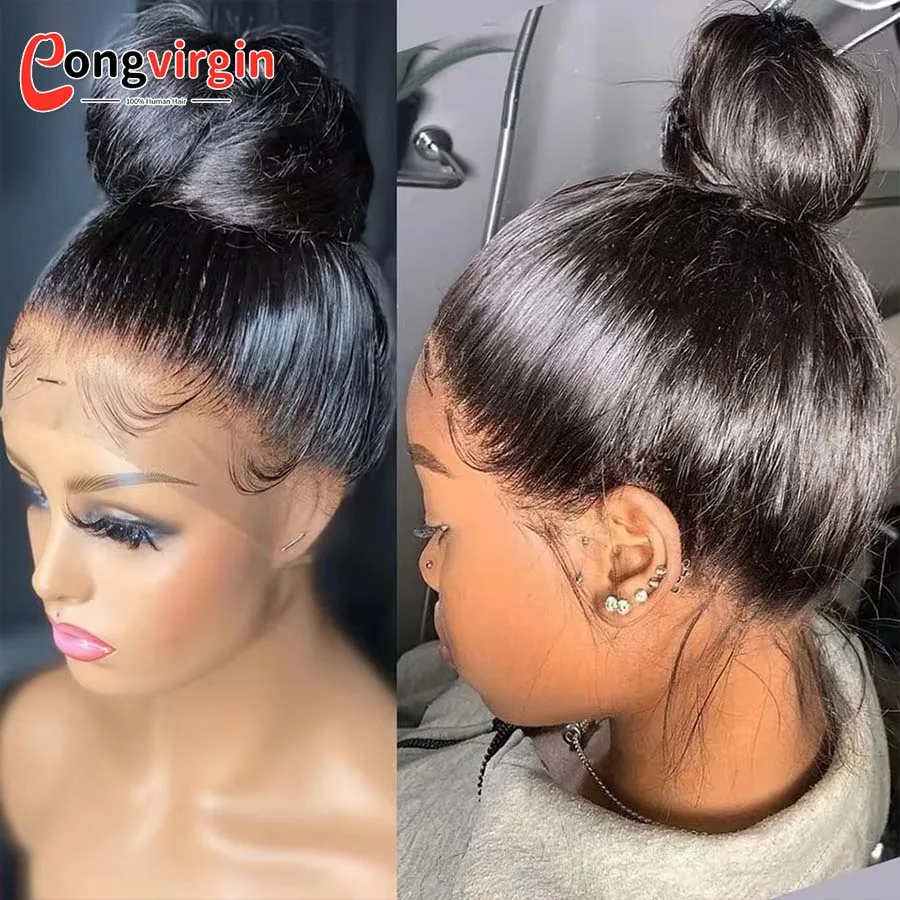 5x5 Glueless Wig Human Hair Ready To Wear Pre-Cut Lace Wear And Go Glueless Wigs Straight Lace Front Human Hair Wig For Women 5x5 Glueless Wig Human Hair Ready To Wear Pre-Cut Lace Wear And Go Glueless Wigs Straight Lace Front Human Hair Wig For Women