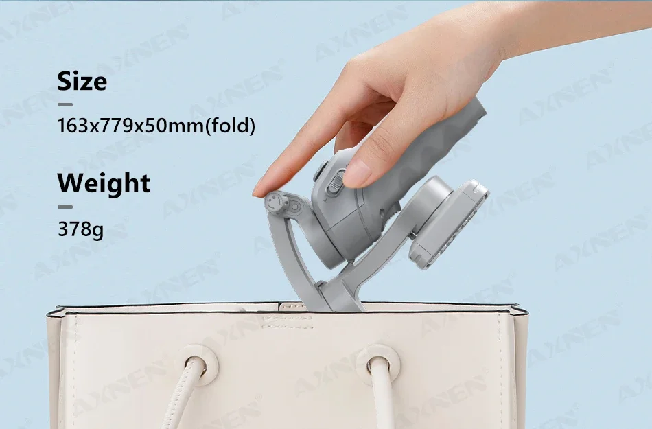 AXNEN Smart 3-Axis Handheld Gimbal Stabilizer for Smartphone with Fill Light for iPhone Android Face Tracking Tiktok Vlog Kit AXNEN Smart 3-Axis Handheld Gimbal Stabilizer for Smartphone with Fill Light for iPhone Android Face Tracking Tiktok Vlog Kit