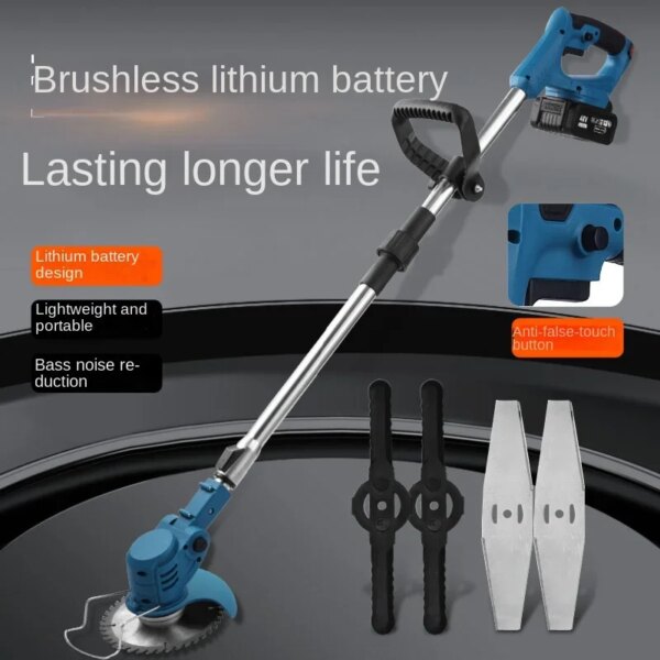 153662-gmr8v7.jpg Cordless Lawn Mower Handheld Electric Grass Trimmer Adjustable Garden Tools For Makita 18V Battery Smart Devices Smart Shop