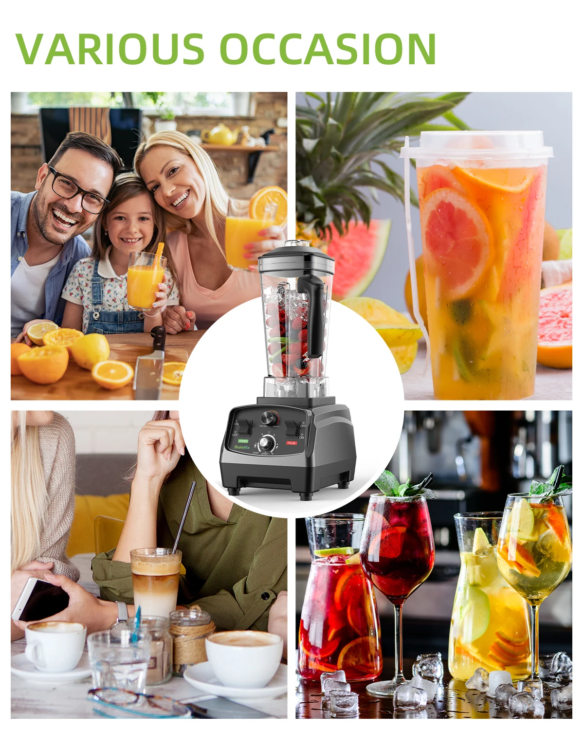 Heavy Duty Grade Timer Blender Kitchenware Smart Shop