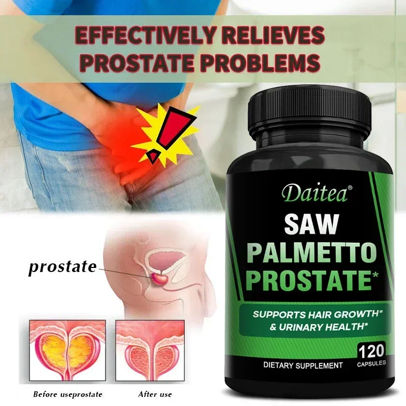 Saw Palmetto Capsules Help Promote Prostate Health,Reduce Baldness and Thinning Hair &Regulate Hormonal Sex Capsules in The Body