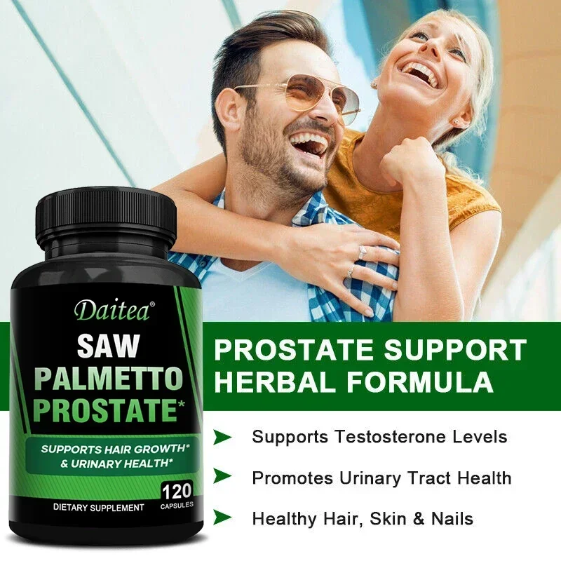 Saw Palmetto Capsules Help Promote Prostate Health,Reduce Baldness and Thinning Hair &Regulate Hormonal Sex Capsules in The Body
