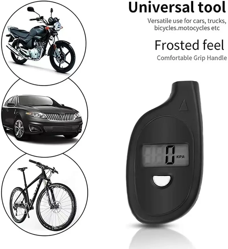 Tire Gauge Digital With LCD Display Car Tire Air Pressure Tester Meter Auto Car Motorcycle Tire Safety Alarm Testing Tools