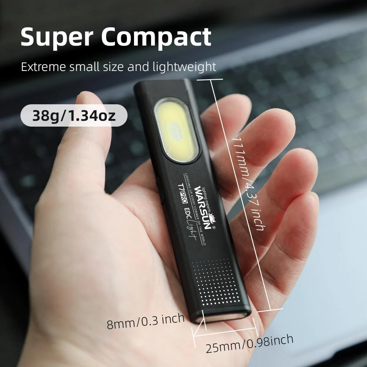 LED Keychain, USB-C Rechargeable Flashlight Smart Lights Smart Shop