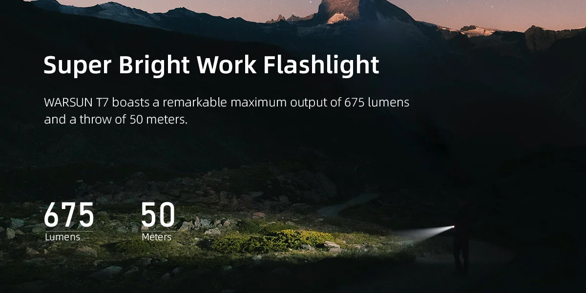 Warsun LED Keychain Flashlight USB-C Rechargeable 600Lm Portable Mini Torch Light Pocket Lantern Flood Work Light With Magnet