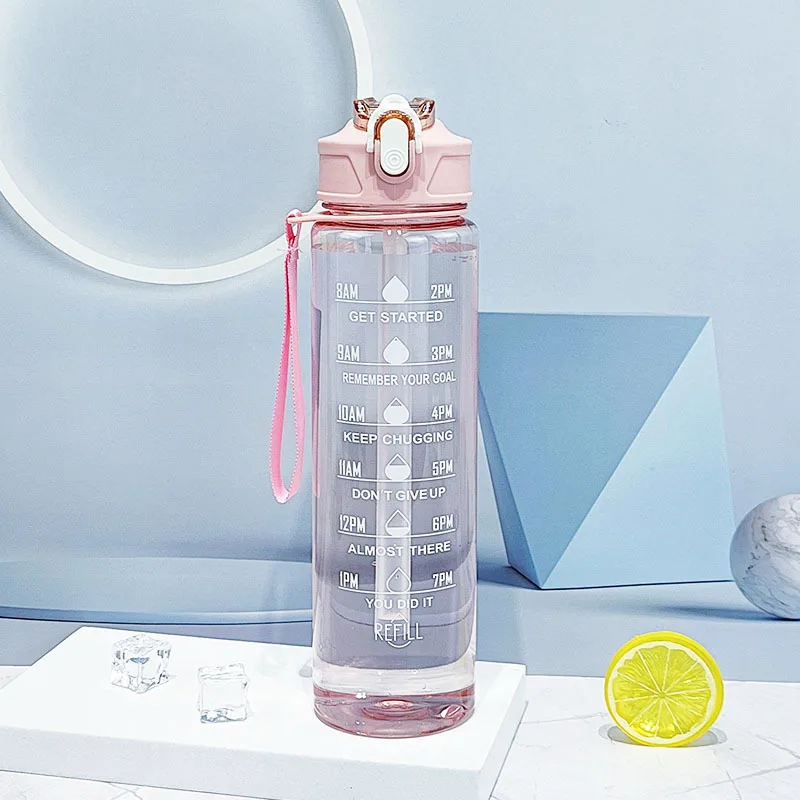 Sports Water Bottle with Time-Tracking