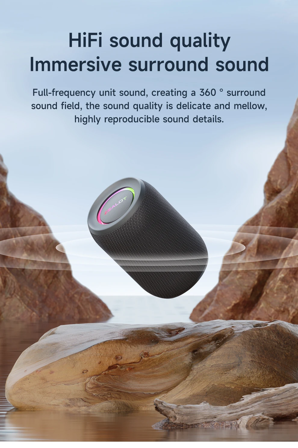 Zealot-S32PRO Powerful Bluetooth Speaker, Bass Wireless, LED Light, Outdoor Speakers, Subwoofer, Waterproof Sound Box Support Zealot-S32PRO Powerful Bluetooth Speaker, Bass Wireless, LED Light, Outdoor Speakers, Subwoofer, Waterproof Sound Box Support