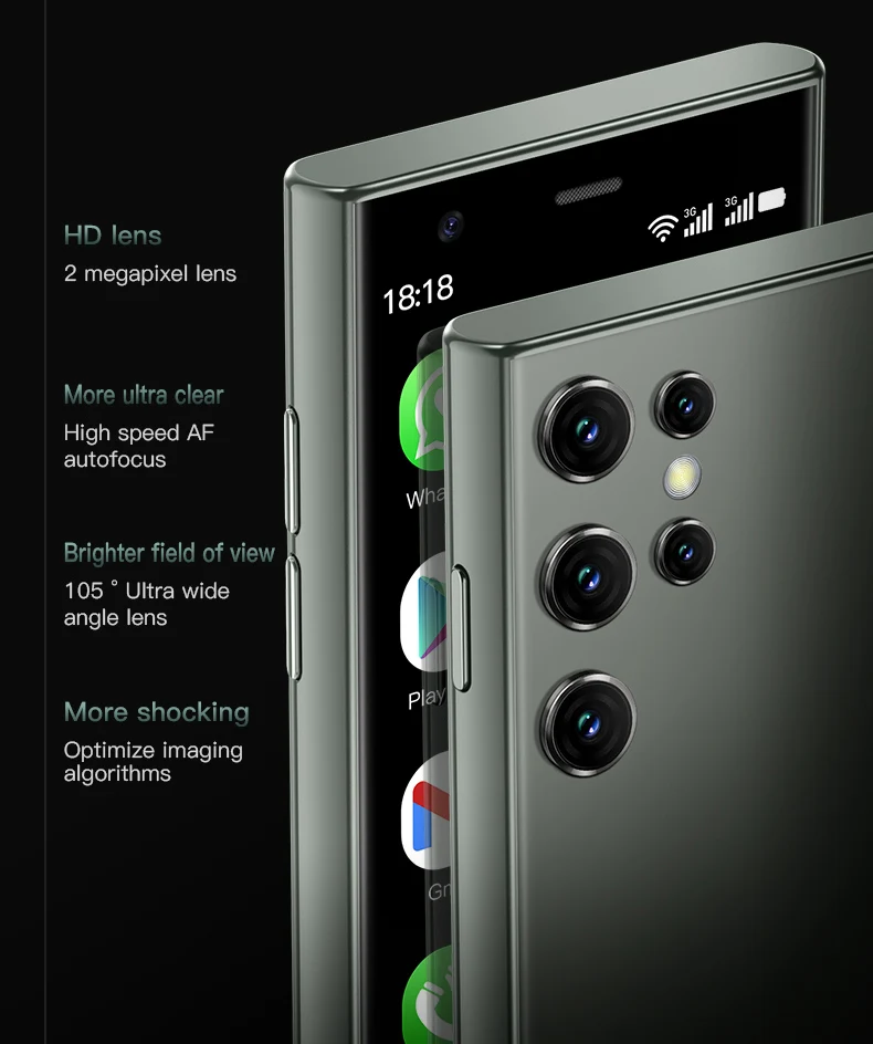 SOYES S23 Pro Mini Smartphones Android 8.1 Dual SIM 3.0'' HD 1000mAh Battery WIFI Bluetooth 3G Small Mobile Phone