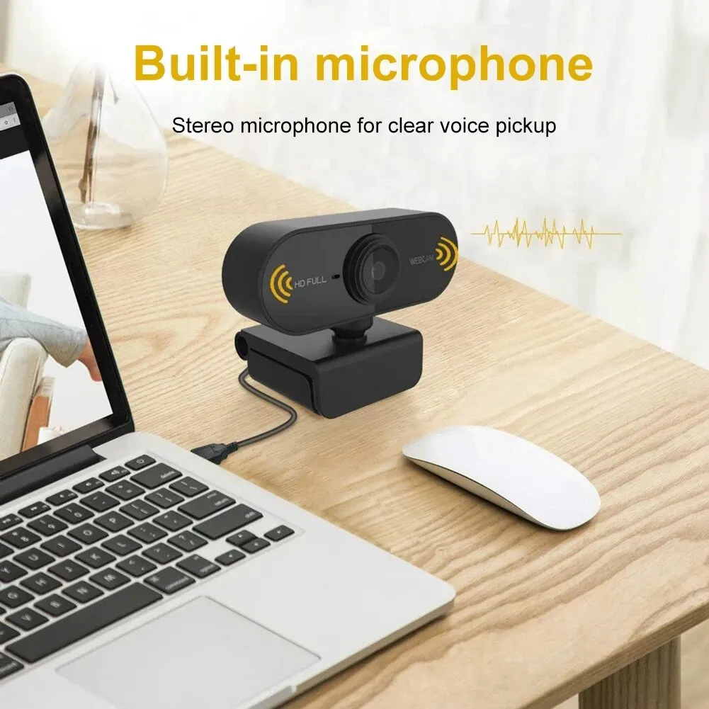 Camera 1080P HD Computer HD USB Camera Built In Microphone USB Network Camera Web Camera For Work With Microphone Tripod Uncategorized