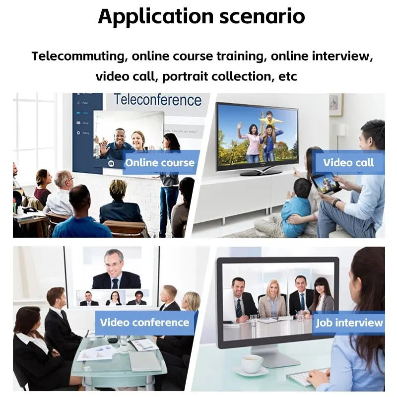 Camera 1080P HD Computer HD USB Camera Built In Microphone USB Network Camera Web Camera For Work With Microphone Tripod Uncategorized