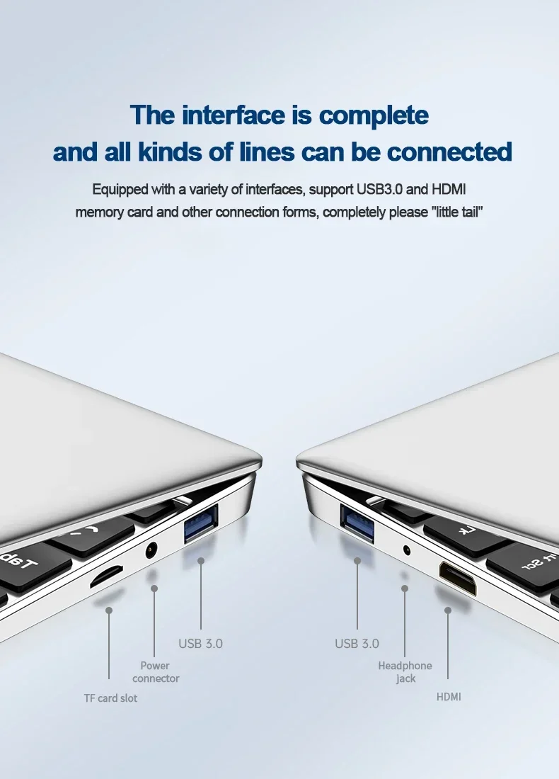 NEW 14.1'' Slim Office Laptop Intel i7-7500U Windows 11 12GB RAM 1TB 2TB SSD 1920*1080 Study Computer PC Intel A3950 NotebooK