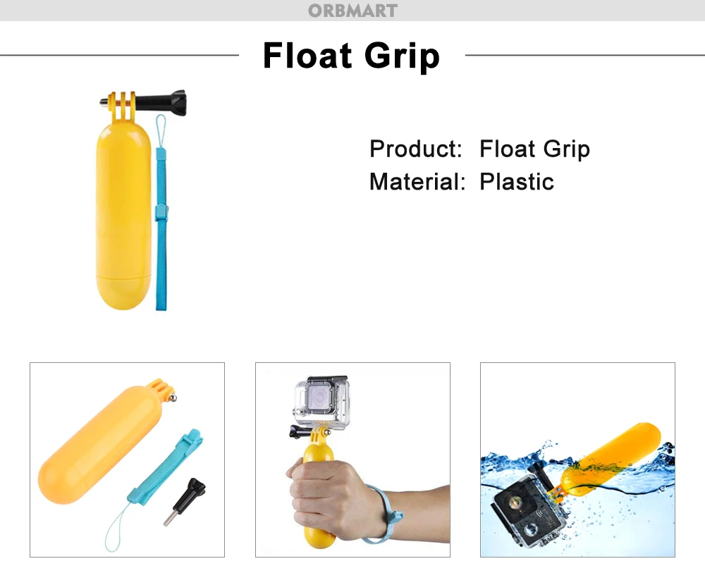 ORBMART for GoPro Accessories Set for Go Pro Hero 13 12 11 10 9 8 7 6 5 4 Black Mount for DJI Insta360 for Sjcam Action Camera