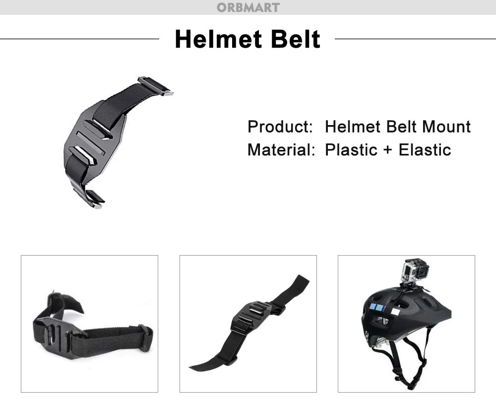 ORBMART for GoPro Accessories Set for Go Pro Hero 13 12 11 10 9 8 7 6 5 4 Black Mount for DJI Insta360 for Sjcam Action Camera