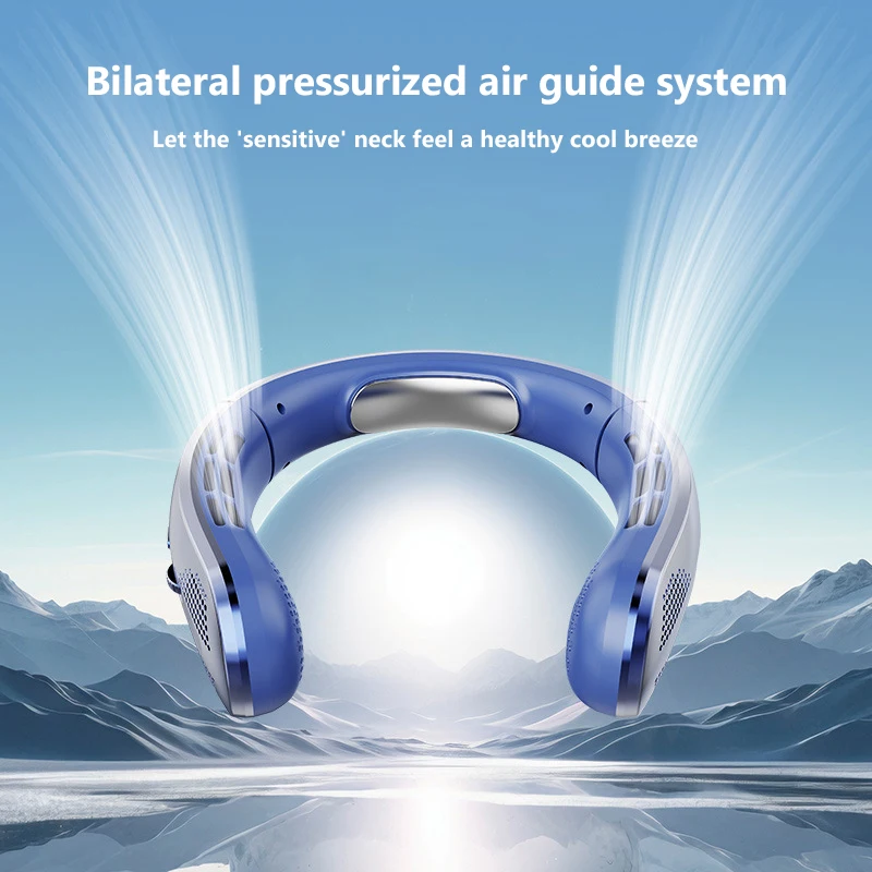 160961-nwly2u.png Neck Hanging Fan Mini Bladeless Handheld Air Cooler