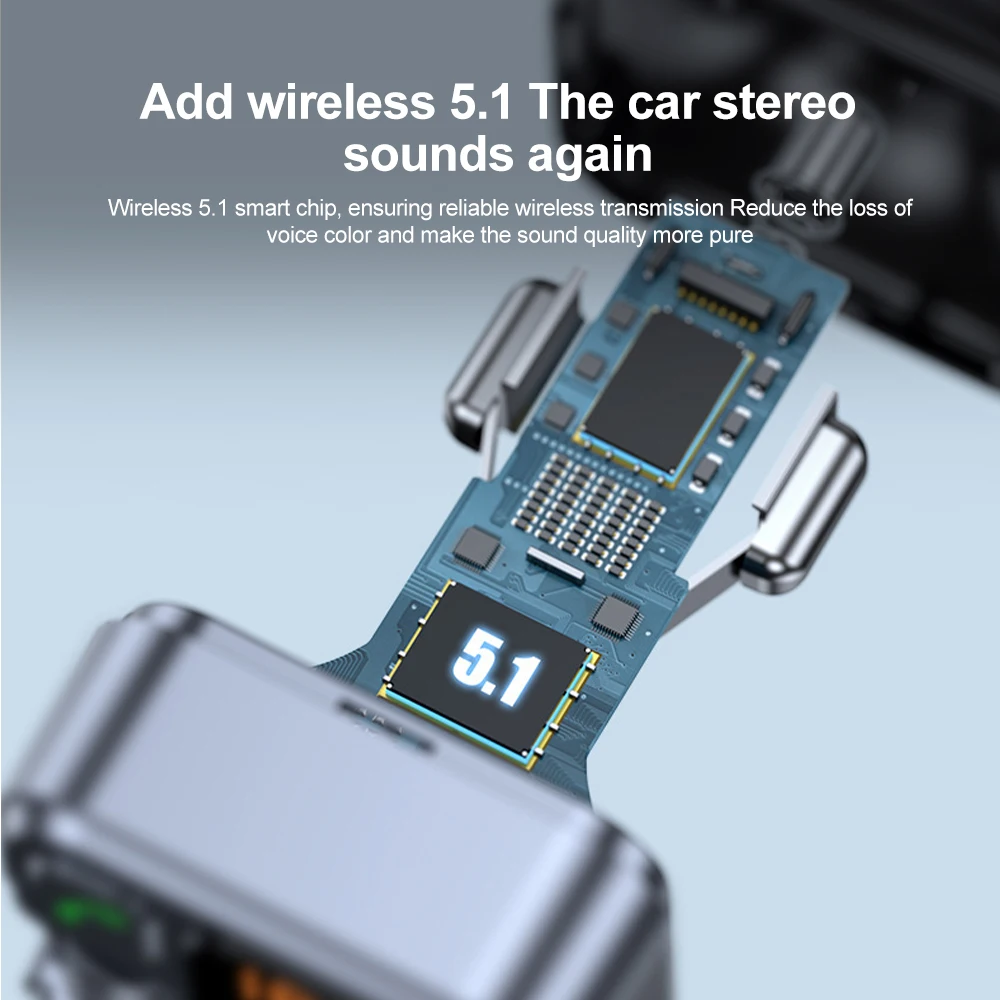 Car Bluetooth Receiver USB U Disk Read PD20w Fast Charging Digital Display Car Mobile Phone Adapter FM Transmiter For Cellphones