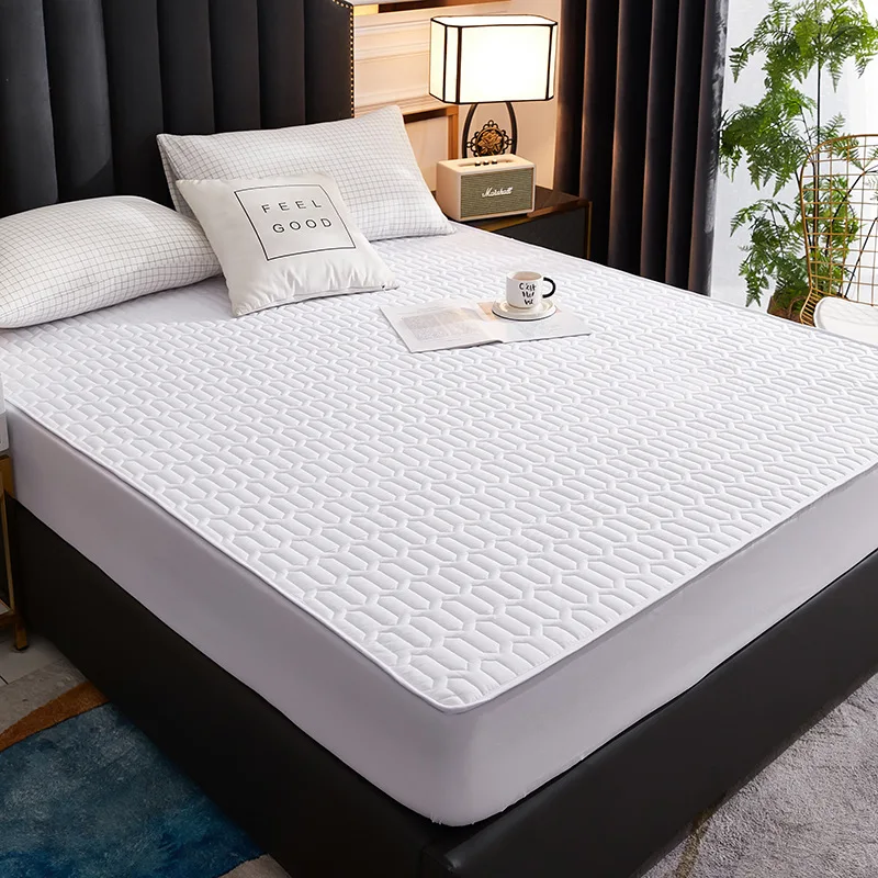 Waterproof Thicken Mattress Cover Quilted Latex Mat Bed Covers Pad Skin-Friendly Fitted Sheet Protector Bedspread150/160/180x200 Waterproof Thicken Mattress Cover Quilted Latex Mat Bed Covers Pad Skin-Friendly Fitted Sheet Protector Bedspread150/160/180x200