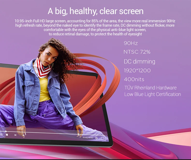 Global Rom Lenovo Tab K10 M11 Wifi LTE MTK Helio G88 Zhaoyang Multi Language 10.95-inch 90hz 400nits Face Recognition 7040mAh Global Rom Lenovo Tab K10 M11 Wifi LTE MTK Helio G88 Zhaoyang Multi Language 10.95-inch 90hz 400nits Face Recognition 7040mAh