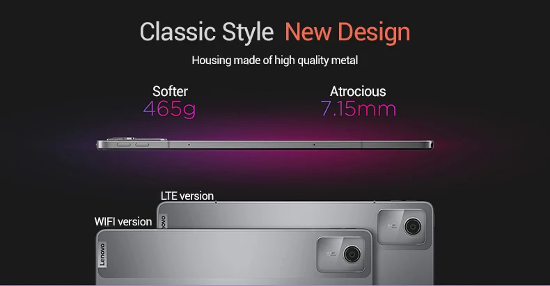 Global Rom Lenovo Tab K10 M11 Wifi LTE MTK Helio G88 Zhaoyang Multi Language 10.95-inch 90hz 400nits Face Recognition 7040mAh Global Rom Lenovo Tab K10 M11 Wifi LTE MTK Helio G88 Zhaoyang Multi Language 10.95-inch 90hz 400nits Face Recognition 7040mAh