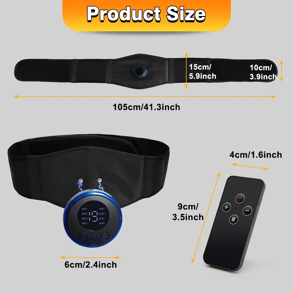 EMS ABS Trainer Belt Muscle Stimulator Smart Massagers Smart Shop