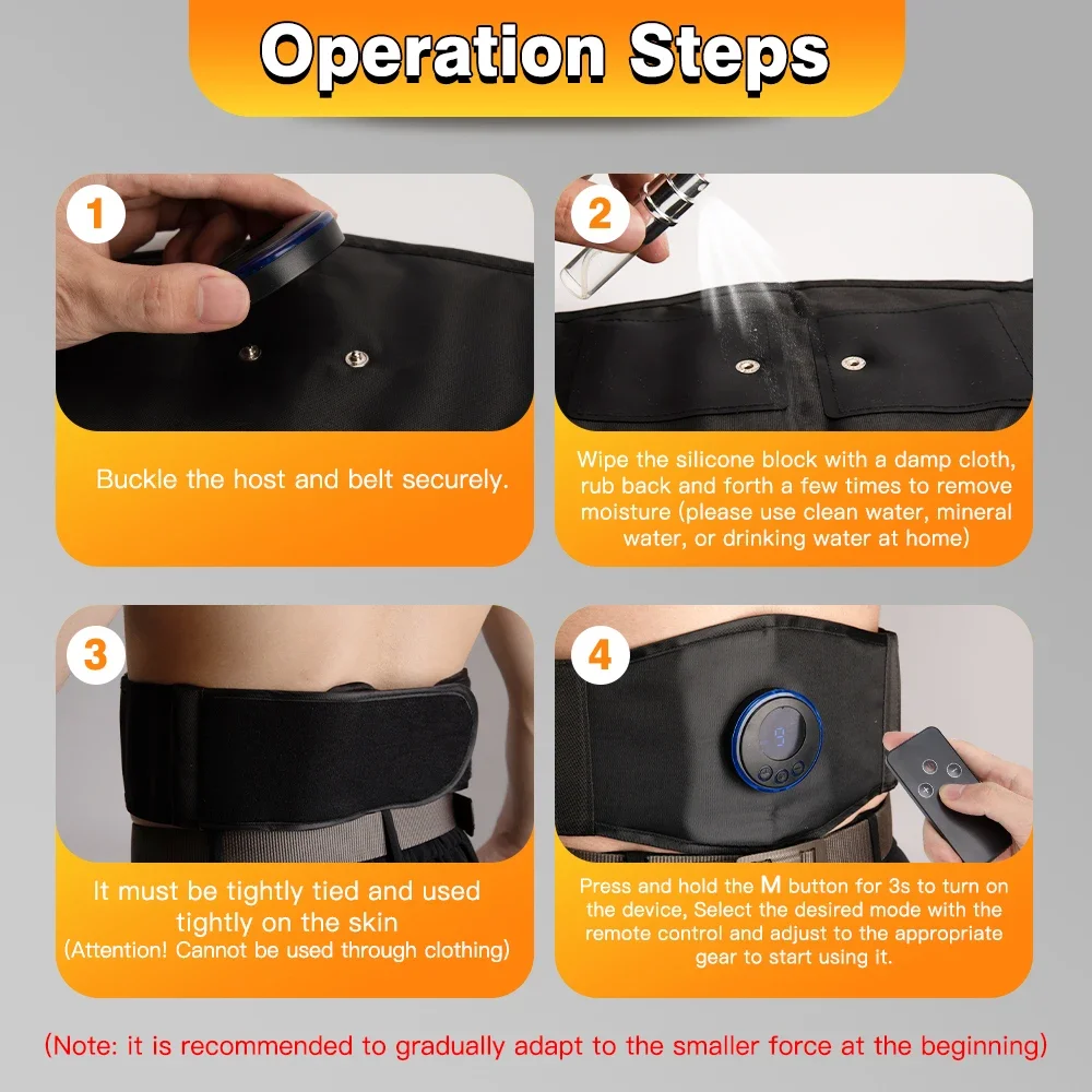 EMS ABS Trainer Belt Muscle Stimulator Smart Massagers Smart Shop