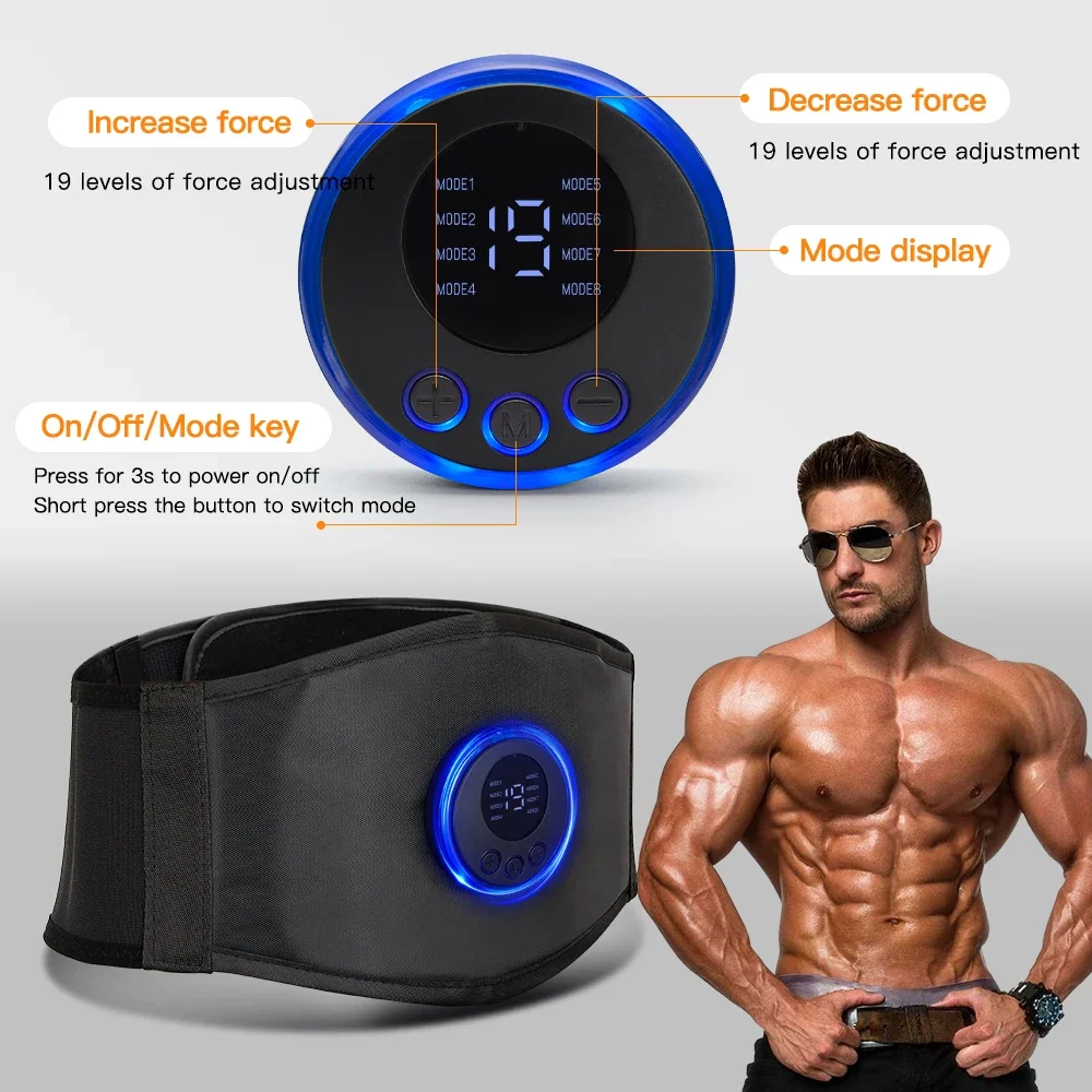 EMS ABS Trainer Belt Muscle Stimulator Smart Massagers Smart Shop