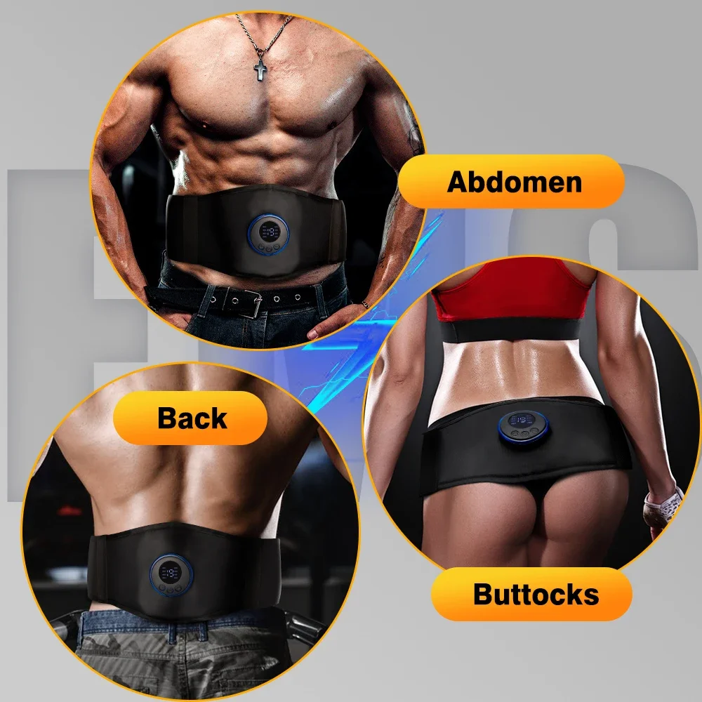 EMS ABS Trainer Belt Muscle Stimulator Smart Massagers Smart Shop