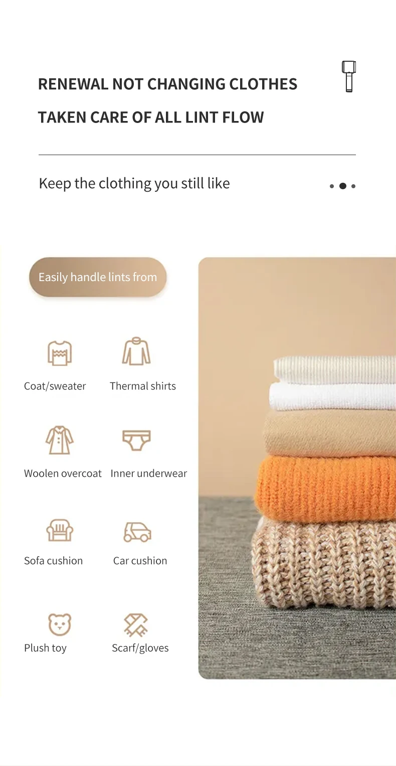 Lint Remover for Clothing Electric Pellet Fluff Remover Rechargeable Portable Fabric HairBall Shaver Removes Lint from Clothes