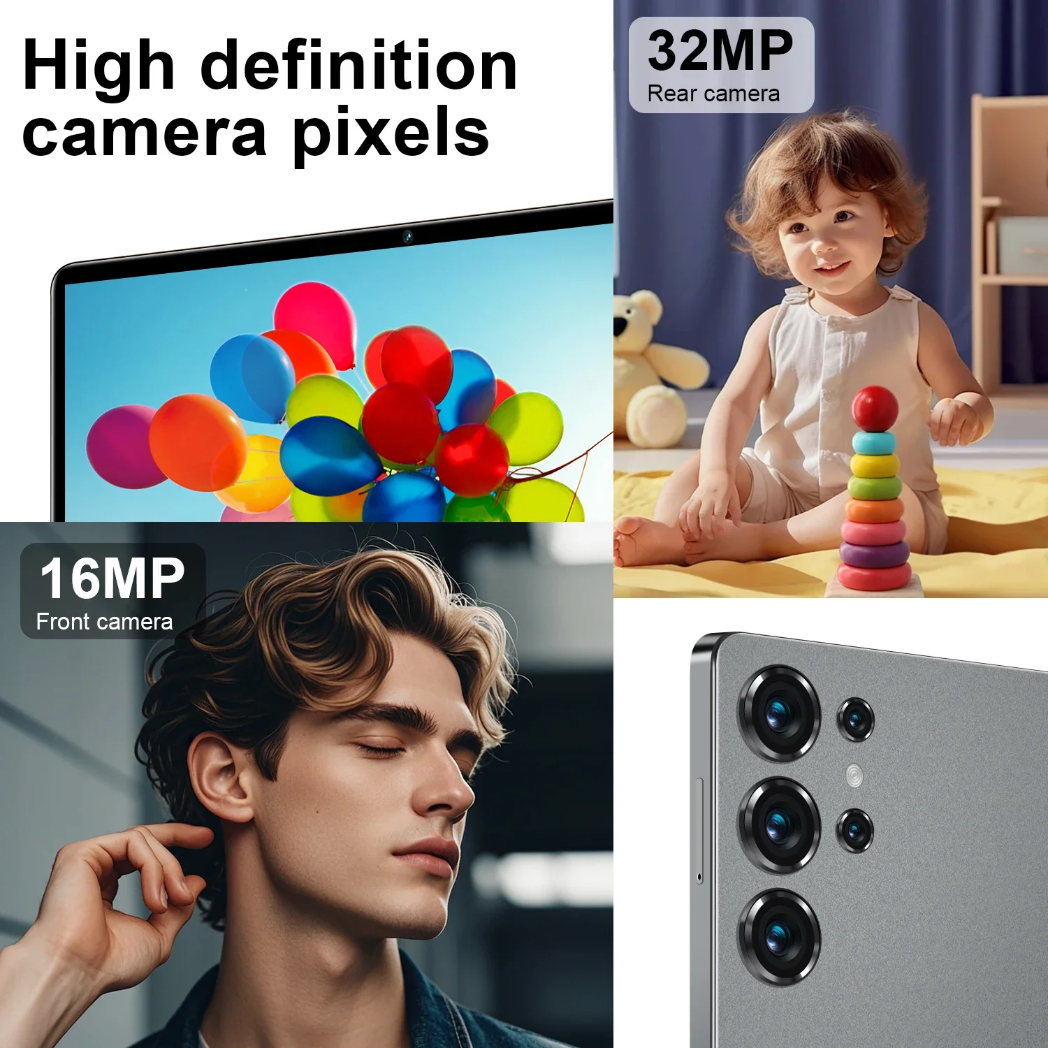 2025 New S25 Ultra+ Tablets Android 15 Snapdragon 8 Gen3 10.1 inch 5G Dual SIM Tablette 10000mAh 10core Global Version Tab WIFI